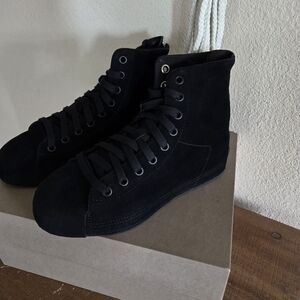 Y-3 NIZZASTAR HI Shoes Size Womens 6 NWT Leather Black KI0851